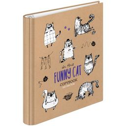 Тетрадь 120л. на кольцах "Рисунки. Funny cats", сменный блок (ТК120_39526, "ArtSpace") глянцевая ламинация