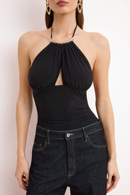 Siyah Aksesuar Detayl? Buzgulu Party Body TPRSS26BD00016 - Trendyolmilla фото 3