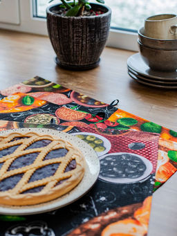 Комплект вафельных полотенец 48*60 см, 3 штуки (Пицца) - Ивановотекстиль фото 10