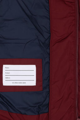 Бордовое пальто для мальчика - U.s. polo assn фото 4