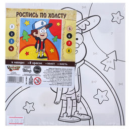 Роспись по холсту, 15х15 см Диппер, Гравити Фолз - Disney фото 8