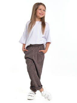 Вельветовые брюки UD 7972 коричневый - Mini maxi фото 5