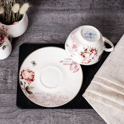 Чайная пара 2 предмета 270 мл / 8779C# / Чайная роза в подарочной упаковке - ГалеонТрейд фото 3