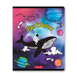 Светоч 48ТСК5_1_3_2 Тетрадь ученическая общая, A5 48 л. на скобе 65 г/кв.м , белизна 100 % 10 шт. линия 000321 Космос  фото 4