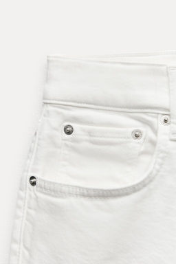 ZW COLLECTION BOOTCUT HIGH-WAIST CROPPED JEANS - Zara фото 5