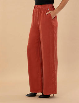 Kiremit Cupro Dokulu Wide Leg Pantolon - Pierre cardin фото 2