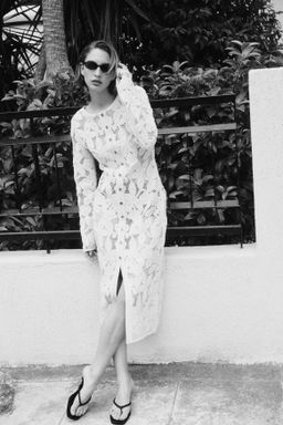 Vestido largo de encaje - H&m фото 6
