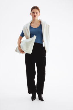 Top de algod?n pima con escote en U - H&m фото 6