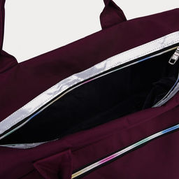 Сумка спортивная на молнии, отдел для обуви, длинный ремень, цвет фиолетовый - Simaland фото 5