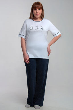 Арт. 10102 Пижама с брюками 44-54 - 5+3 фото 2