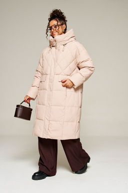 Пальто Beautiful Free 8016 песочный