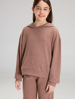 Kap??onlu K?z ?ocuk Sweatshirt ve E?ofman Alt?