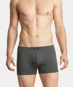 ATLANTIC 3MH-025/09 Трусы шорты Check - набор 3 шт. графитовый + светлый хаки + черный  фото 2