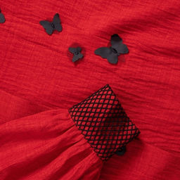 Рубашка нарядная, Нежный шум (красная) - Charutti фото 10