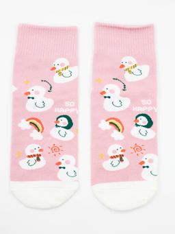 Носки р.35-40 Ducks and Geese Розовые - Krumpy фото 2