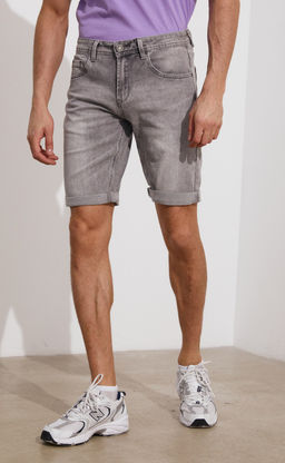 Шорты джинс F311-0910 grey - Fine joyce фото 5