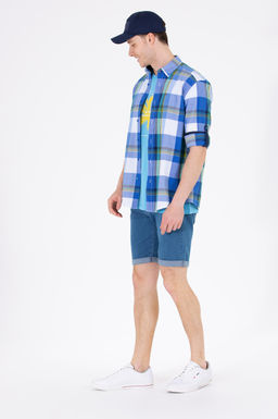 U. S. Polo Assn Мужская рубашка Saks в клетку - U.s. polo assn фото 5