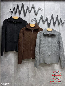 Теплый кардиган-косичка на молнии - Bruno фото 4