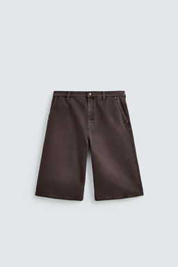 BERMUDA DENIM RELAXED FIT / Marr?n
