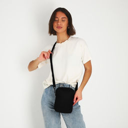 Сумка на молнии, чёрная