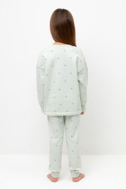 Crockid _ К 1581/зеленая пастель,мини клевер пижама дет  фото 5