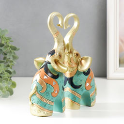 Набор фигурок полистоун Африканский слон, 2 шт., 6?17?21 см