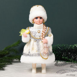 Фигурка Снегурочка 33 см + подарок / 21B55 /уп 36/ музыкальная - Галеонтрейд фото 6