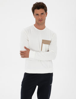 Ekru Regular Fit Sweatshirt - Pierre cardin фото 3