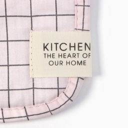 Набор кух. Этель Клетка: варежка 20х28 см, прихватка 19х19 см, 80% хл, 20% пэ  фото 3