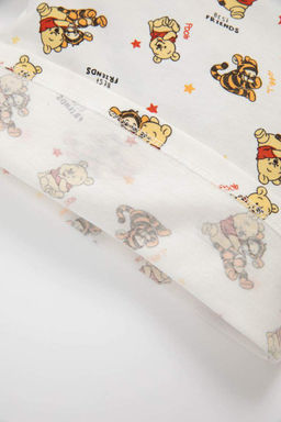 Пижамный комплект из чесаного хлопка с длинными рукавами и Винни-Пухом для маленьких мальчиков Disney - Defacto фото 5