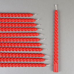 Свеча стержень 12 штук 20 см / GL-12R /уп 72/красные - Галеонтрейд фото 8