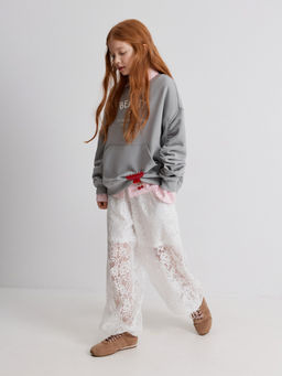 ACOOLA / Брюки детские для девочек Liam белый  фото 4