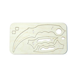 Нож Керамбит, деревянный конструктор