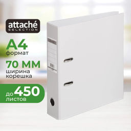 Папка-регистратор Strong Line 70мм, серый, ПБП2, карм.кор - Attache фото 2