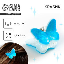 Цена за 2 шт. Краб для волос «Нежность», 2×1.6 см