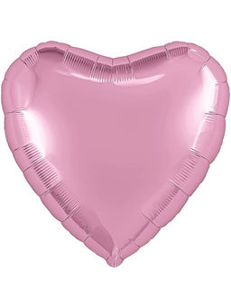 Воздушные шары фольгированные 19" Розовое сердце, 5 шт.