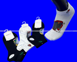 Цена за 6 пар. 6 ПАР - MORRAH носки женские укороченные хлопок + капрон АССОРТИ