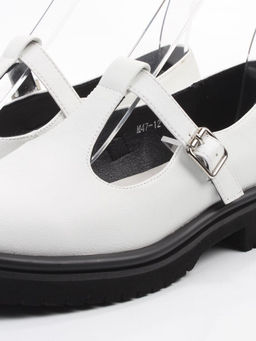 06-M47-12 WHITE Туфли женские (натуральная кожа)