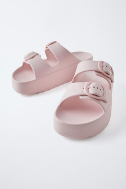 PLATFORM BUCKLE POOL SLIDES - Zara фото 3