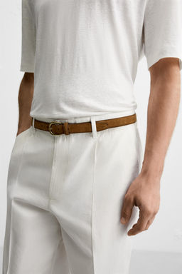 SPLIT SUEDE LEATHER BELT - Zara фото 2