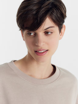 Свитшот женский в кофейно-коричневом цвете - Mark formelle фото 5