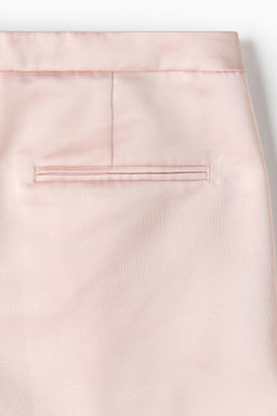 Pantal?n corto de sat?n con pliegues - H&m фото 3