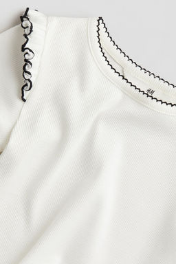 Camiseta de canale con volantes - H&m фото 2