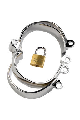 Наручники Metal by TOYFA, серебристые, 6,5Х8 см