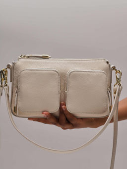 Сумка на плечо Deboro 31103 ванильное молоко