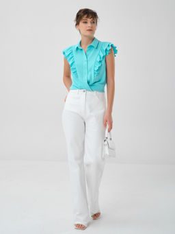 Блузка с оборками - Stilla фото 7