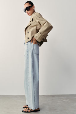 JEANS Z1975 BARREL TIRO ALTO / Azul claro - Zara фото 4