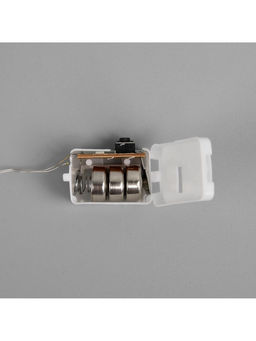 Гирлянда «Нить» 1 м роса, IP20, серебристая нить, 10 LED, 3 режима, батарейки AG13х3 (в комплекте), свечение мульти