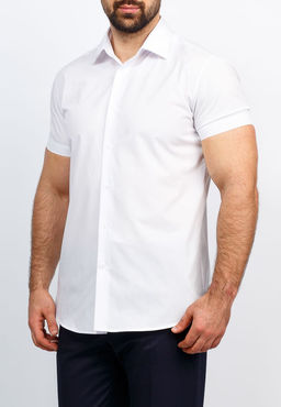 Сорочка мужская короткий рукав GREG 100/309/WHITE/ZV  фото 7