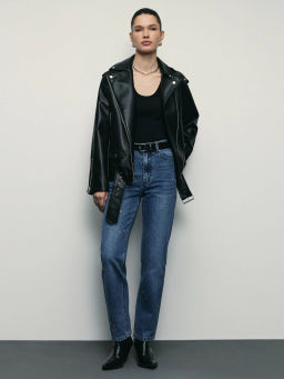 Джинсы straight с люверсами / Zarina